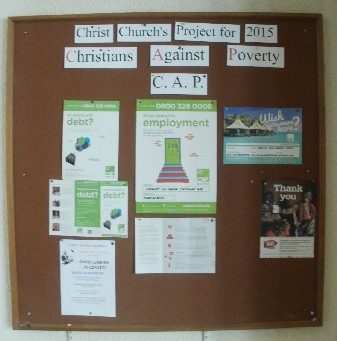 Our Christians Against Poverty Display