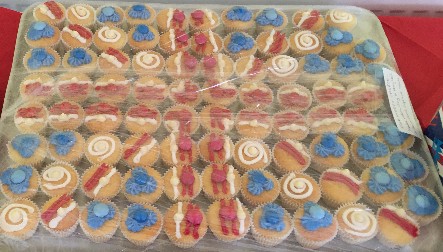 Red, White and Blue Cakes